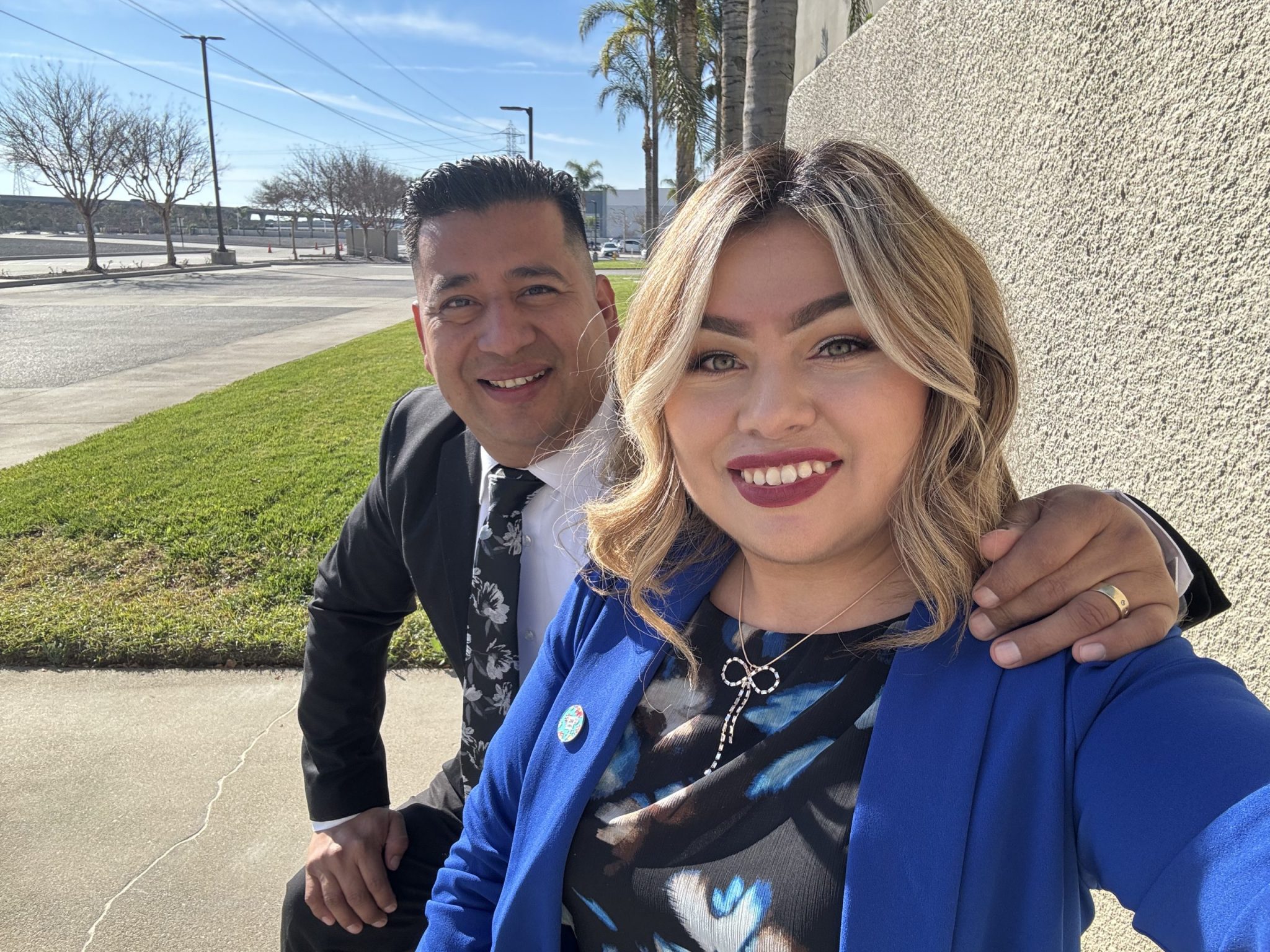 Marvin and Kenia, the owners of Blue Coast Professional Painting.